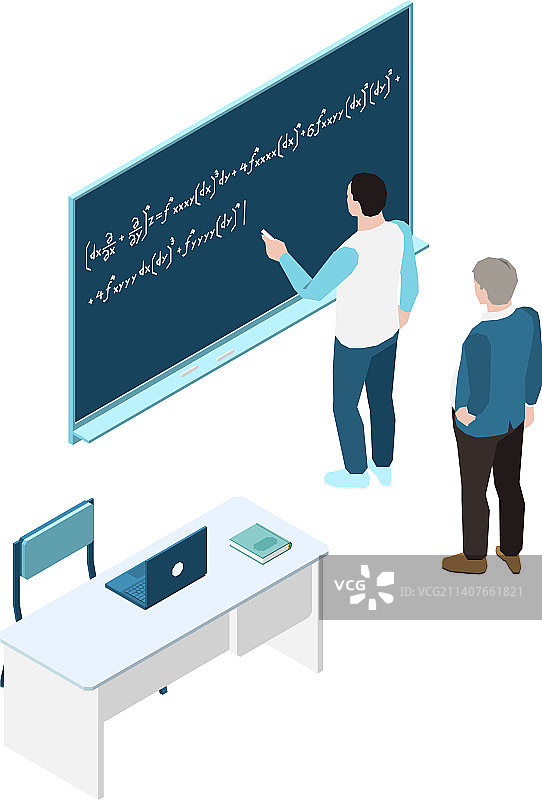 2.5D大学教室图片素材