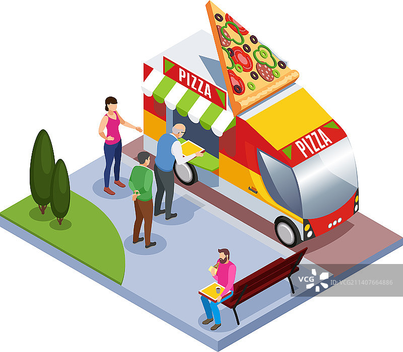 餐车组合图片素材