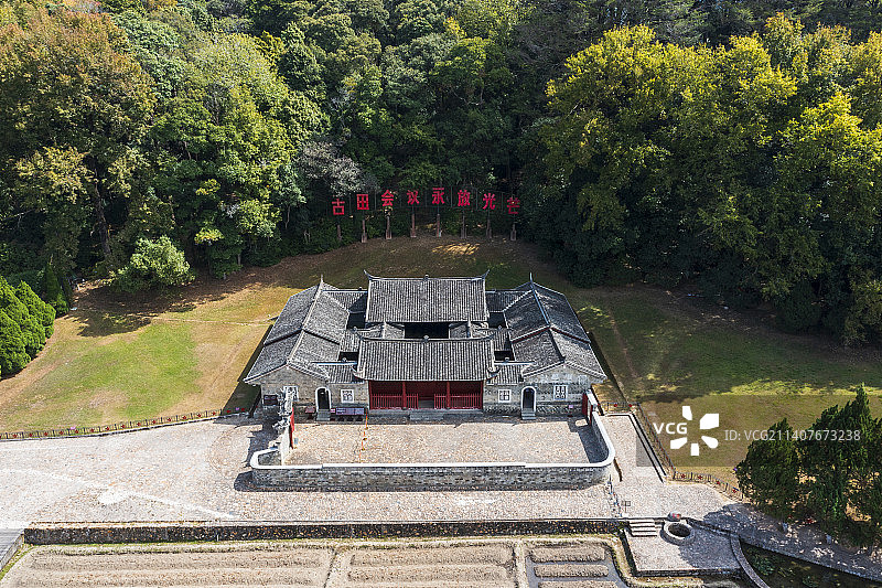 福建省龙岩市上杭县古田镇古田会议会址图片素材
