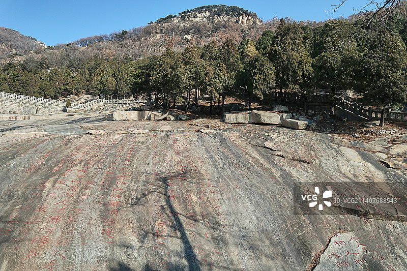 泰山经石峪图片素材