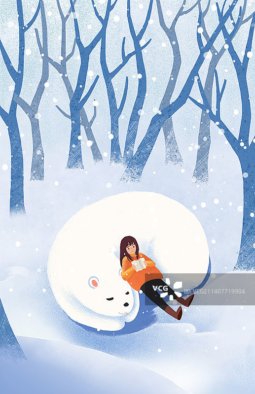 节日插画-大雪图片素材