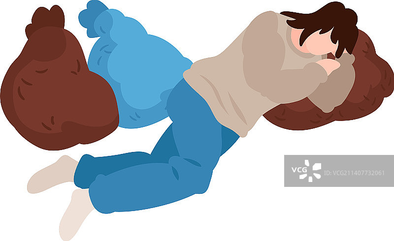 2.5D无家可归的人图片素材