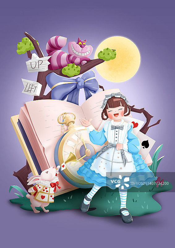 爱丽丝漫游仙境图片素材