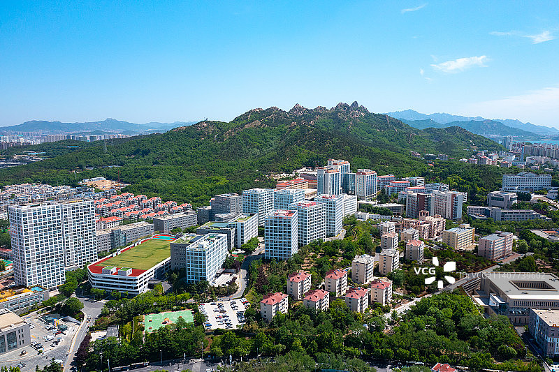 山东青岛崂山山脉浮山图片素材