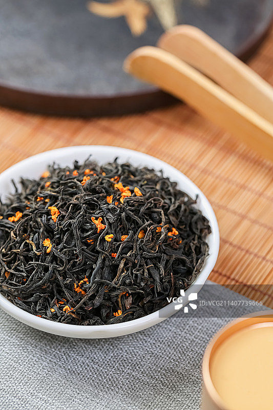 桂花红茶茶干图片素材