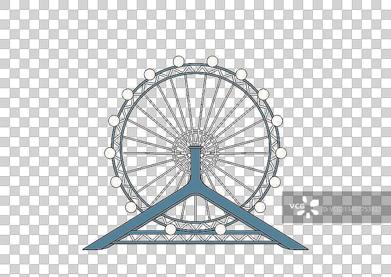 天津城市地标建筑天津之眼图片素材