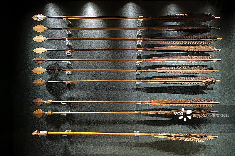铁镞皇帝吉礼随侍鈚箭、铁镞皇帝吉礼随侍哨箭、骨镞皇帝吉礼随侍骲箭（清，故宫博物院藏）图片素材