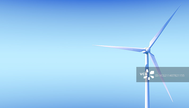 清洁能源风力发电机留白海报背景图片素材