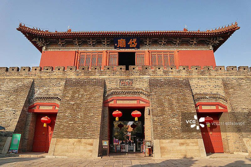 泰安岱庙正阳门图片素材