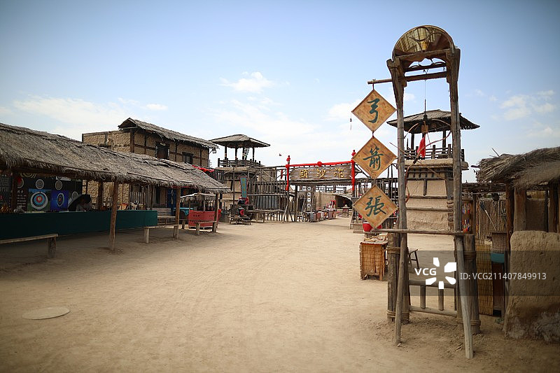 中国宁夏银川镇北堡影视基地图片素材