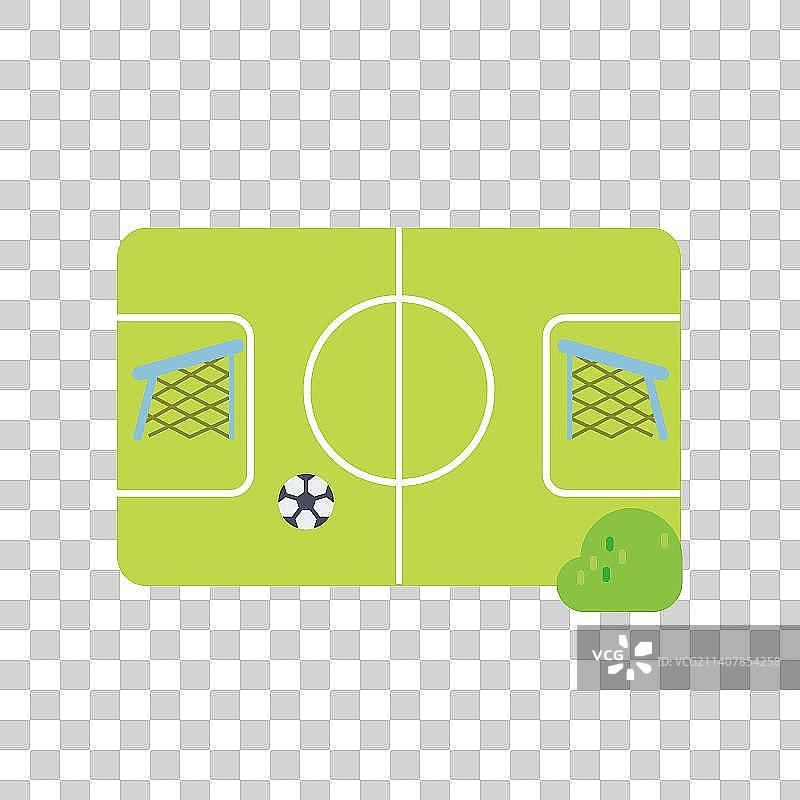 透明矢量足球场图片素材