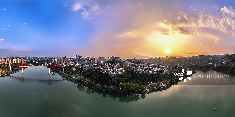 小城秋色——湖北宜昌夷陵区小溪塔图片素材