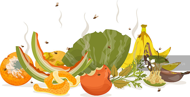 彩色扁平堆肥组合图片素材