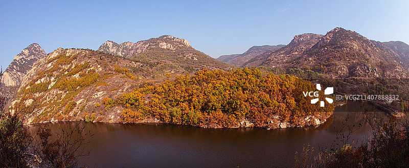 香山景区之黑龙潭水库图片素材