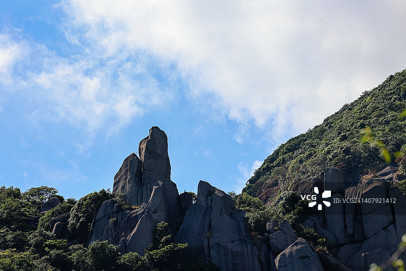 福建宁德太姥山风光航拍图片素材