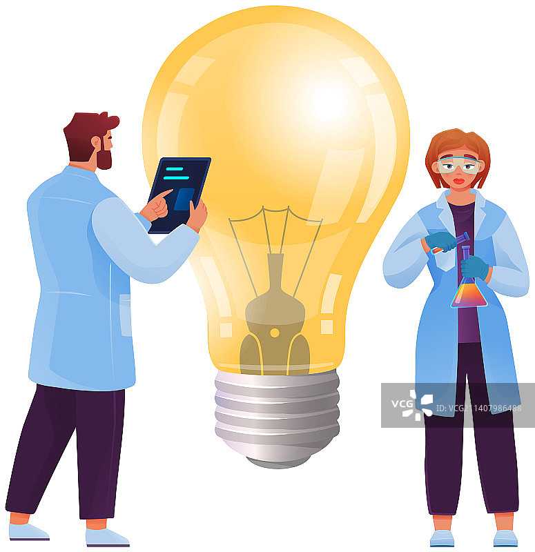 寻找解决方案的实验室研究人员图片素材
