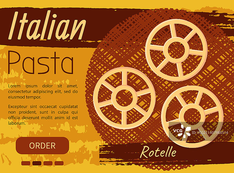 意大利面美食餐厅banner设计图片素材