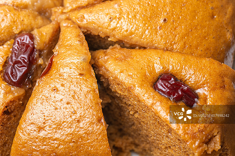 红糖发糕早餐红枣马拉糕，米糕图片素材