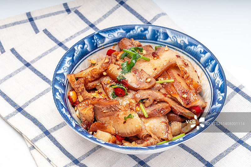 中餐特色菜肴凉拌猪脸肉卤味熟食菜品图片素材