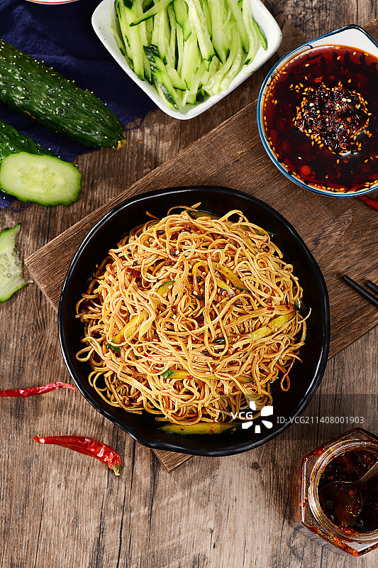 凉拌干丝图片素材