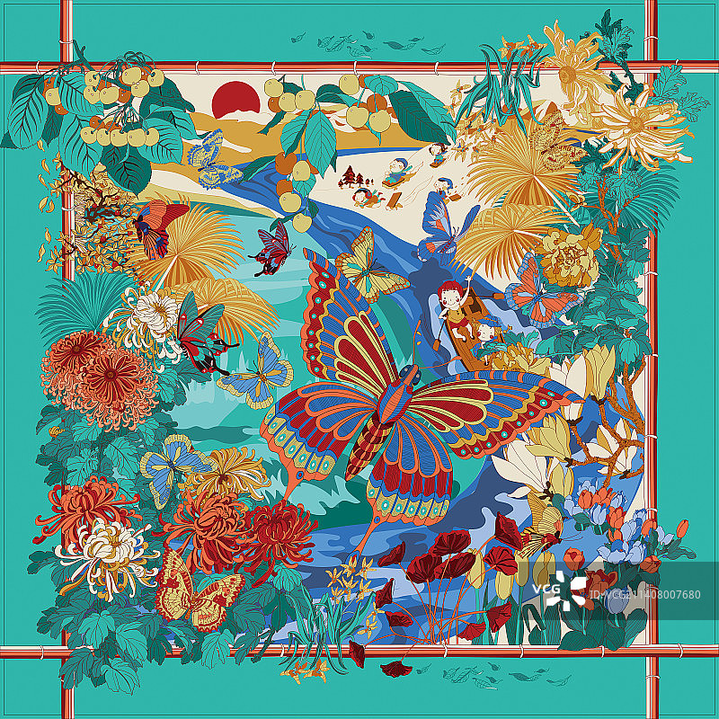 自然景区插画图片素材