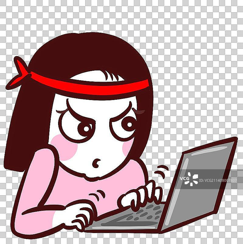 追星美少女表情包-爆肝图片素材