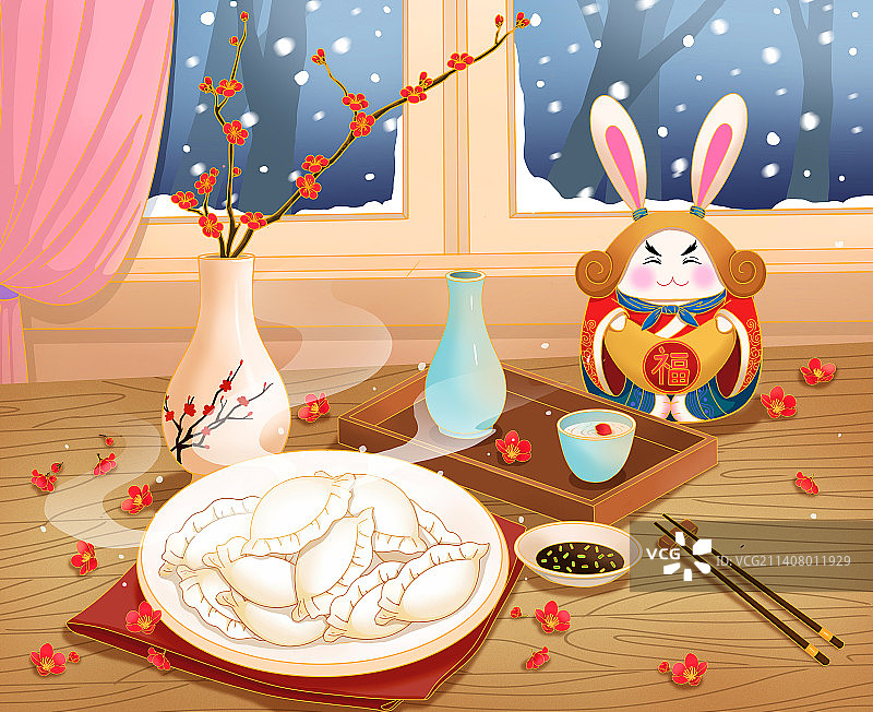 冬至饺子图片素材