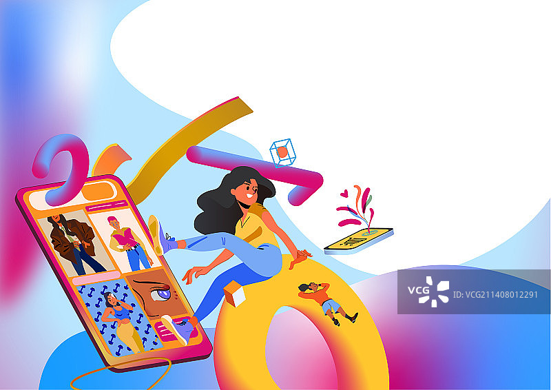 手机购物图片素材