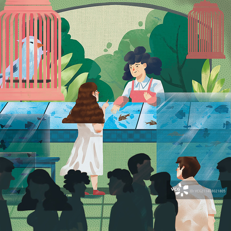 花鸟集市图片素材