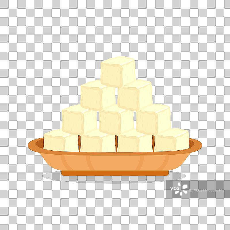 新年春节过年年俗冻豆腐做豆腐腊月二十五素材插画图片素材