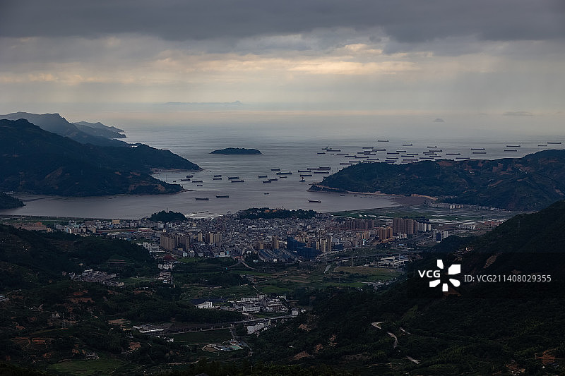 福建宁德太姥山风光航拍图片素材
