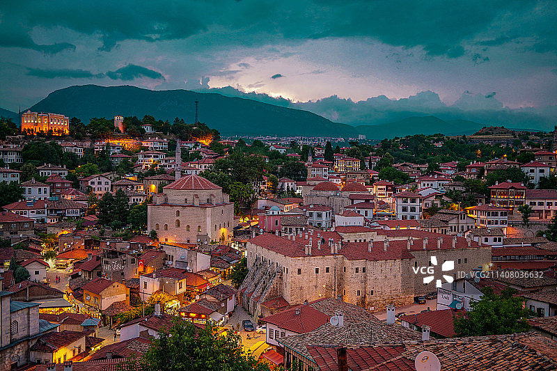 土耳其番红花城夜景图片素材