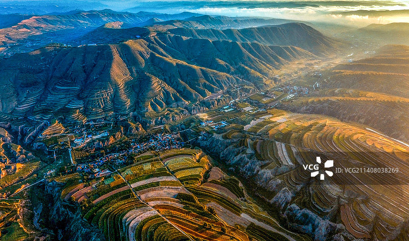 山村风貌图片素材