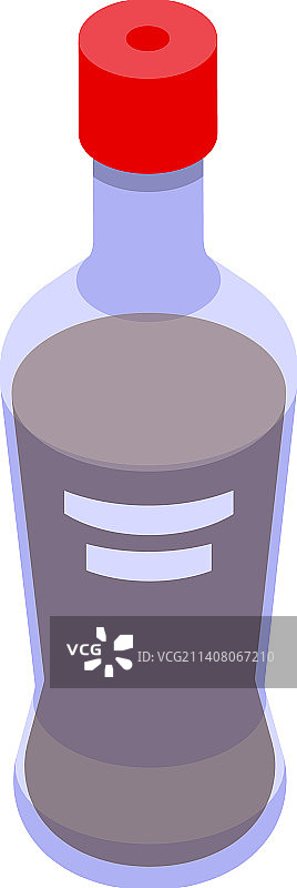 2.5D有机大豆瓶图标图片素材