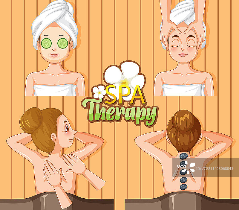 水疗海报设计图片素材