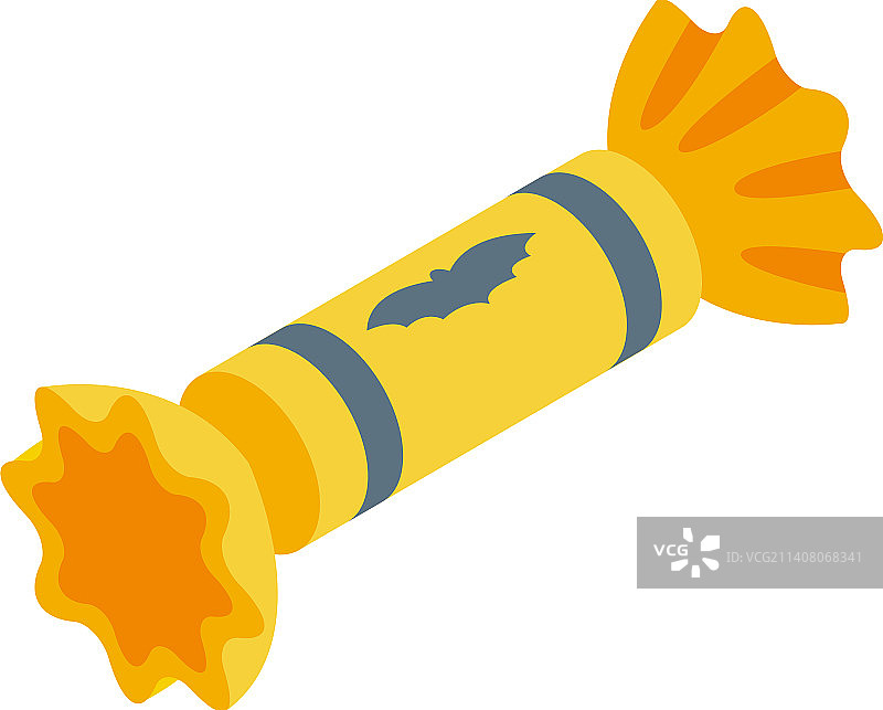 带女巫服装的派对彩球等距视角图标图片素材