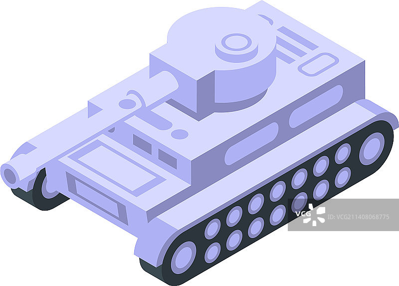 冬季坦克图标2.5D陆战图片素材