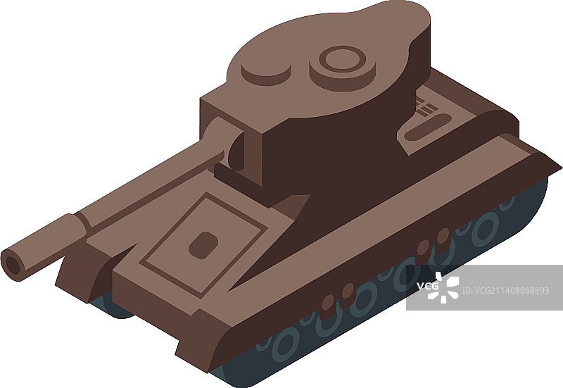 战争坦克等距军事车辆图标图片素材