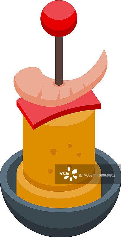 2.5D海鲜图标西班牙美食图片素材