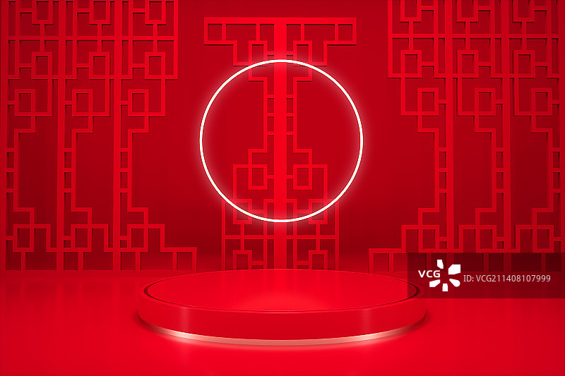 电商展台3D空间背景图片素材