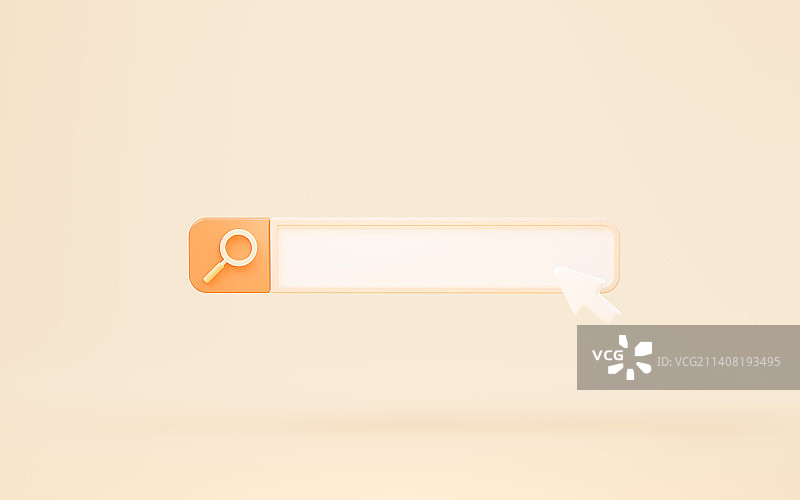 卡通风格搜索引擎3D渲染图片素材