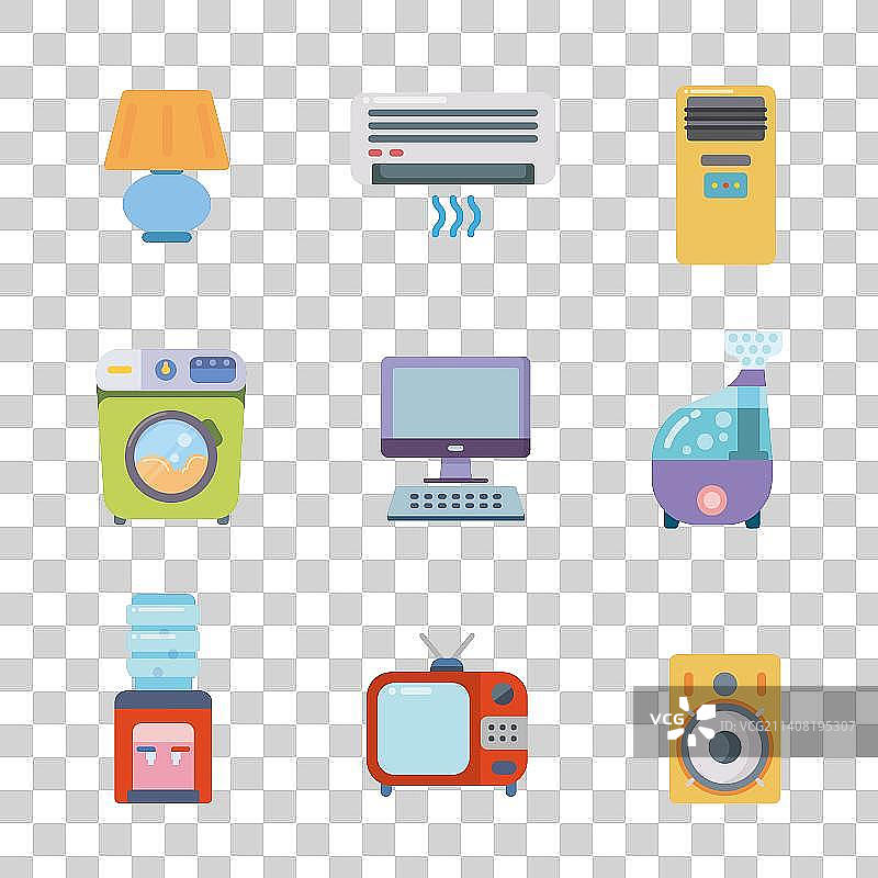 家电9个图片素材