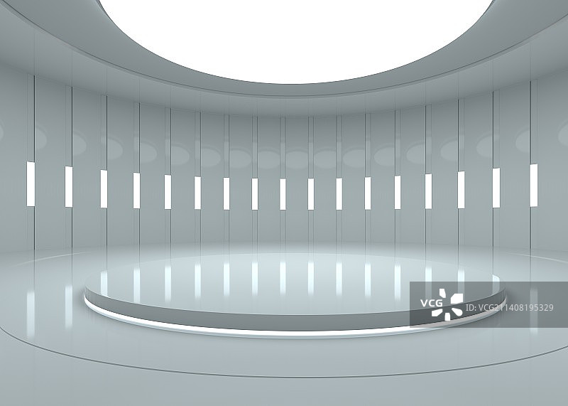 白色三维展示空间图片素材