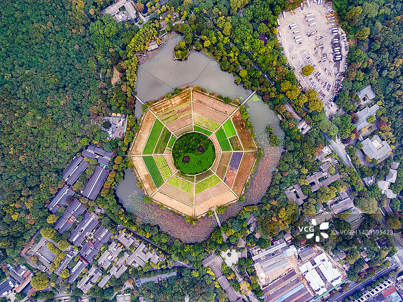 杭州城南玉皇山脚八卦田图片素材