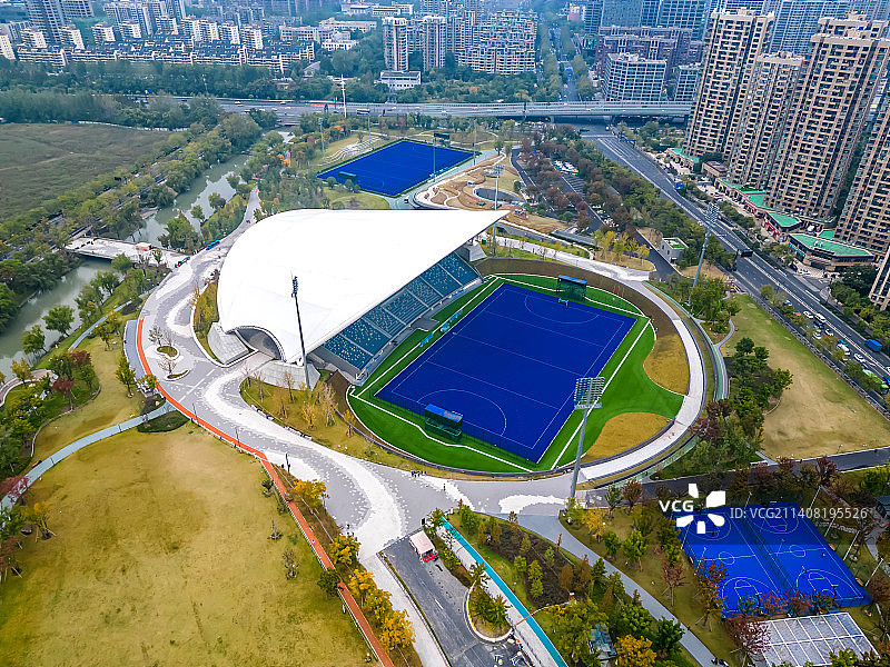 杭州大运河亚运公园曲棍球场图片素材