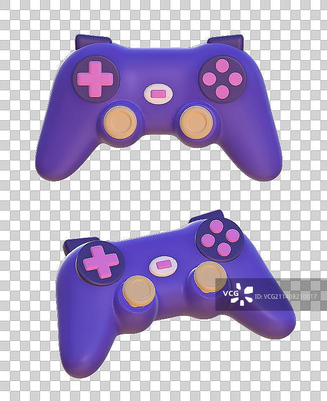 游戏手柄3D多角度免抠素材图片素材