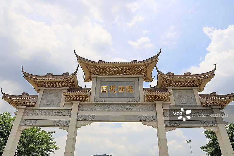 广州陈田花园风光图片素材