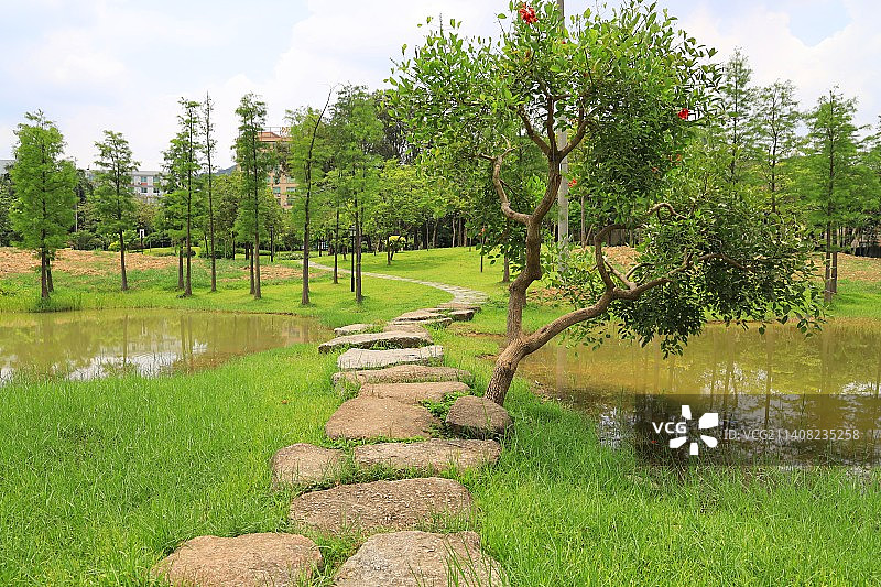 广州陈田花园风光图片素材