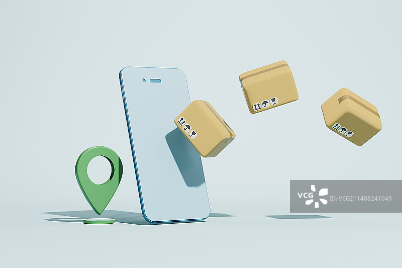 纸箱为主体的各种题材图片图片素材