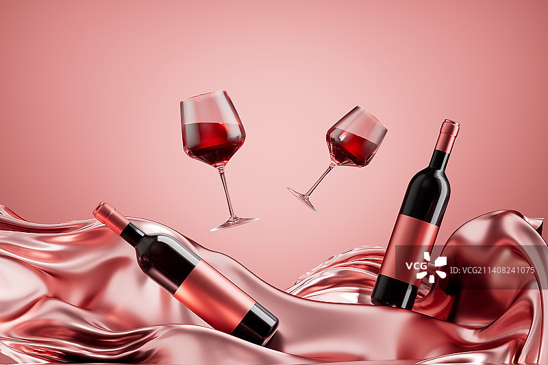 三维渲染的葡萄酒图片图片素材